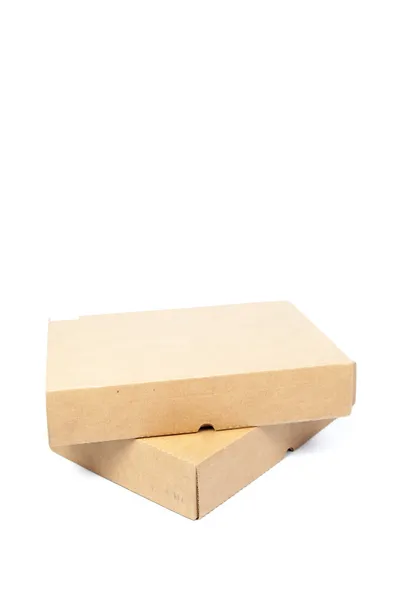 Cajas marrones papel superposición . — Foto de Stock