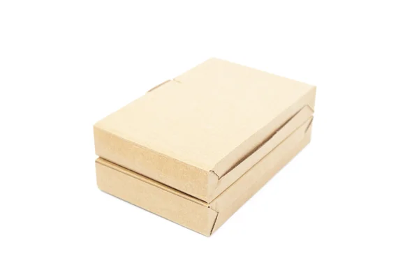 Brown boxes paper overlay. — Stock Photo, Image