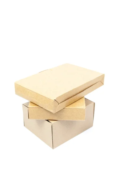 Sovrapposizione carta scatole marroni . — Foto Stock