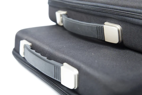 Black briefcase overlapping. — Stock Photo, Image