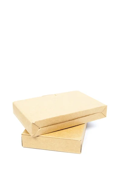 Sovrapposizione carta scatole marroni . — Foto Stock