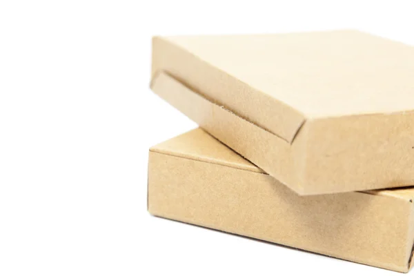 Brown boxes paper overlay. — Stock Photo, Image