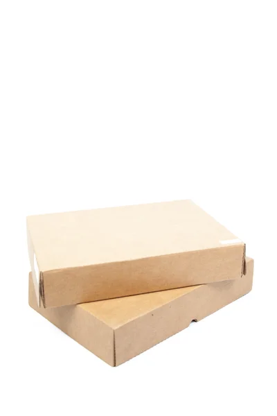 Brown boxes paper overlay. — Stock Photo, Image