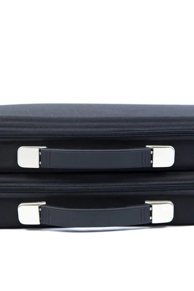 Black briefcase overlapping. — Stock Photo, Image