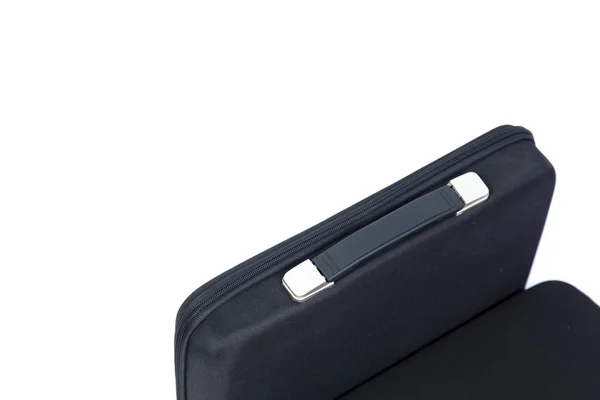 Black briefcase open. — Stock Photo, Image