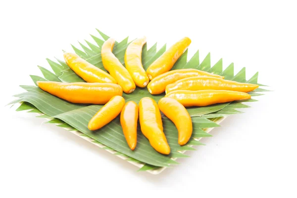 Capsicum on plate — Stock Photo, Image