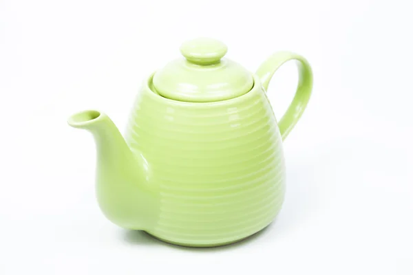 Green teapot — Stock Photo, Image