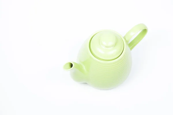 Green teapot — Stock Photo, Image