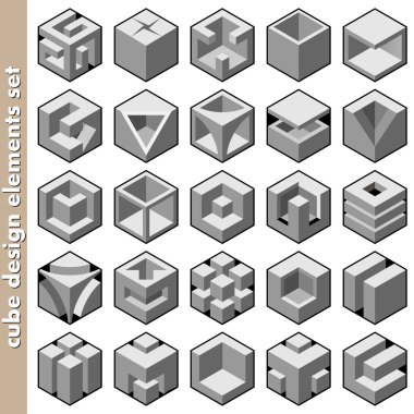 3d cube logo design pack