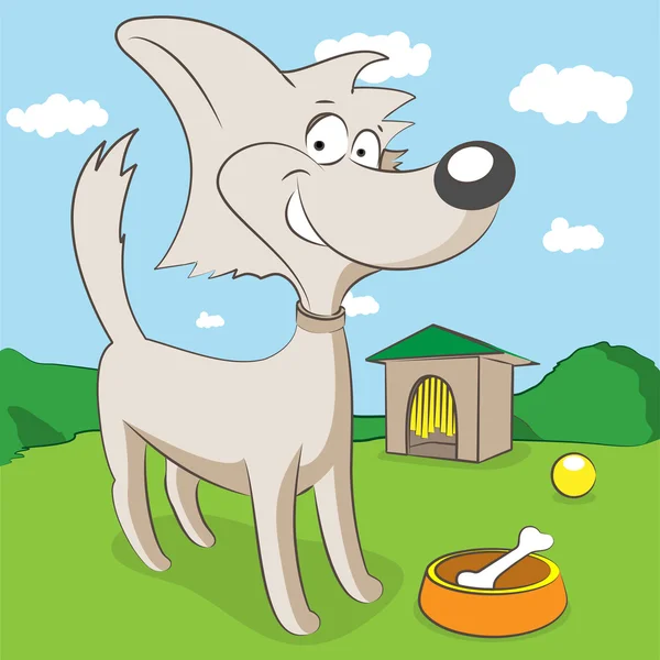 Hond illustratie — Stockvector