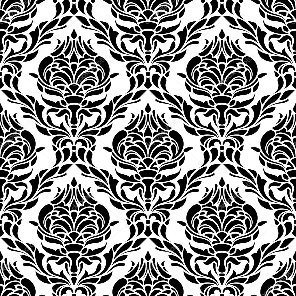 Damask seamless pattern