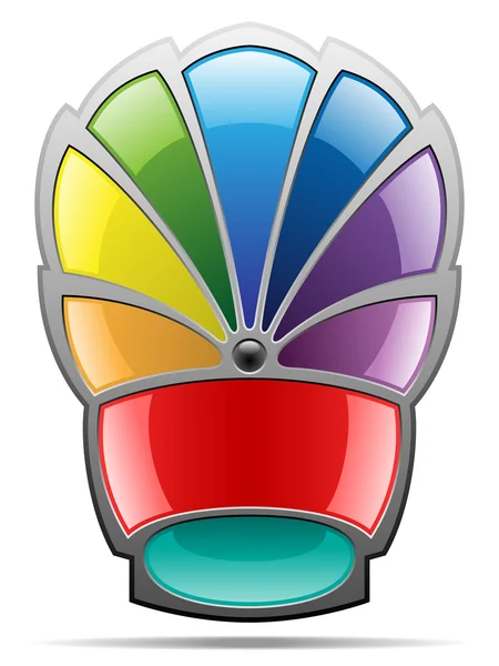 Regenboog badge — Stockvector