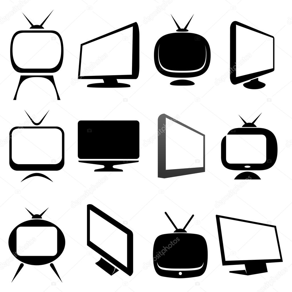 Tv icons and signs