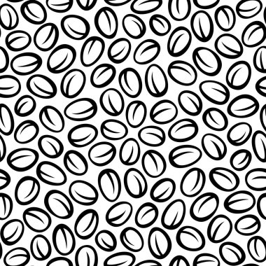 kahve çekirdekleri. vektör backgroung. Vintage tarzı