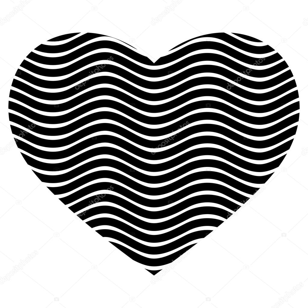 Black and white heart vector Stock Vector Image by ©alisher 21936595