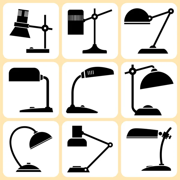 Set di lampade — Vettoriale Stock