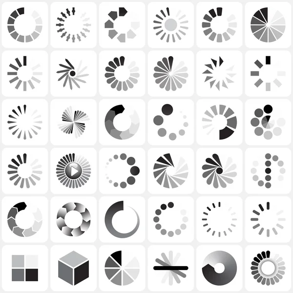 Ensemble d'indicateurs de charge — Image vectorielle