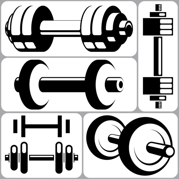 Dumbbell Set — Stock Vector