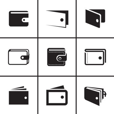 지갑 아이콘 세트