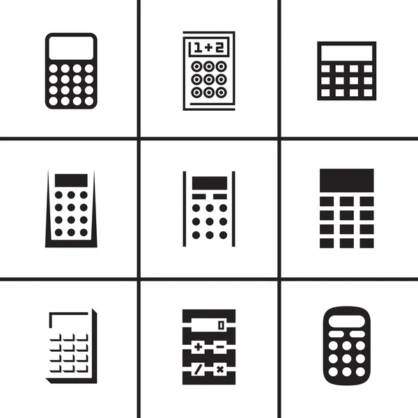 Калькулятори набір іконок — стоковий вектор
