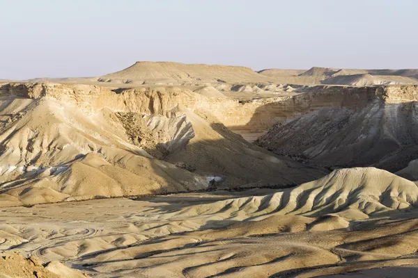 Formation géologique dans le désert du Néguev — Photo