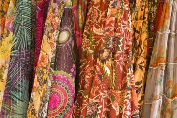 Színes textíliák — Stock Fotó