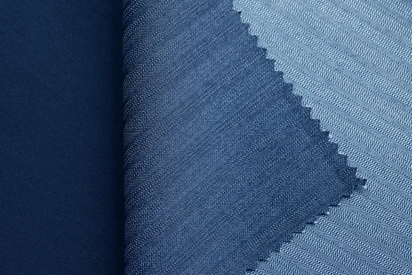 Textile polyester bleu — Photo