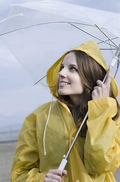 Enjoying a rainy day — Stock Photo, Image