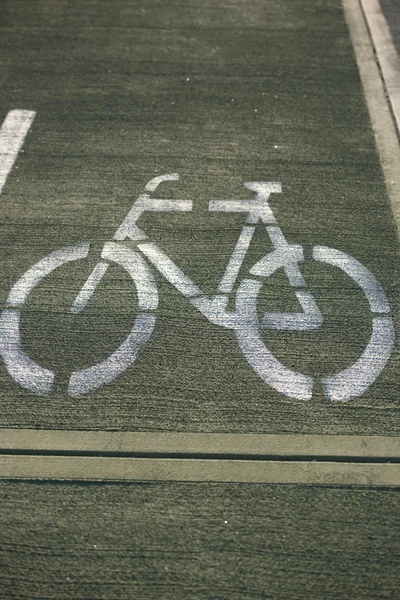 Bicycke lane — Stockfoto