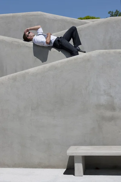 Uomo d'affari rilassato — Foto Stock