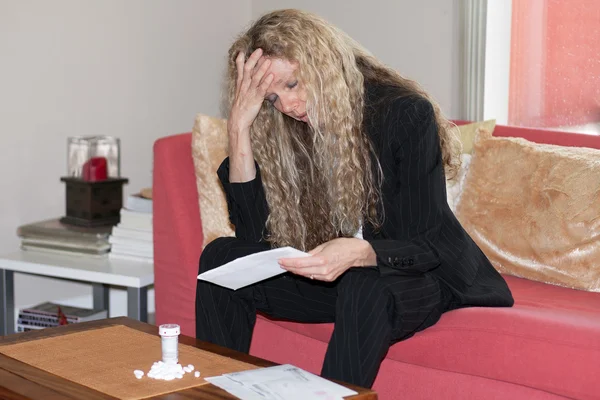 Depressed woman — Stock Photo, Image