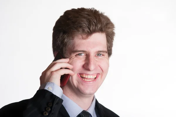 Young business man on the cell phone — Stock Photo, Image