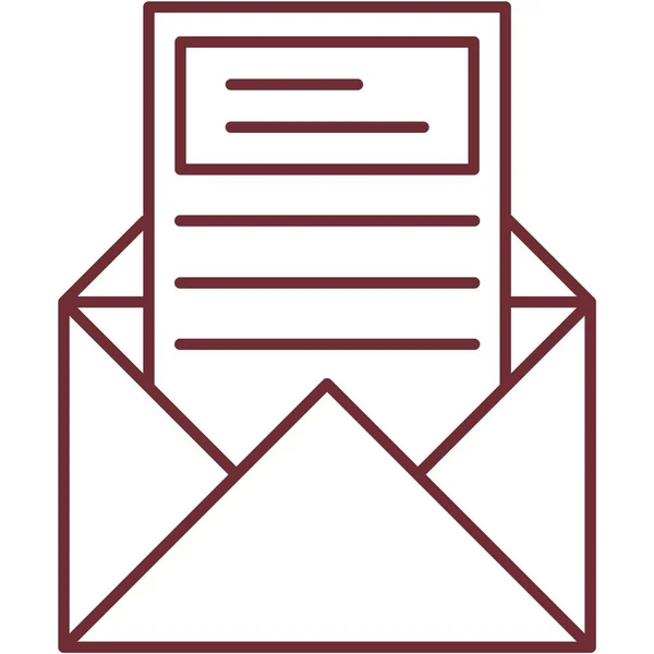 Envelop Vector Mail Icon Email Letter Symbol Web Newsletter Illustration — Vetor de Stock