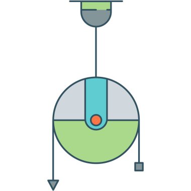 Physics science lab equipment flat vector icon. Chemistry laboratory, scientific research tool, school supplies for education
