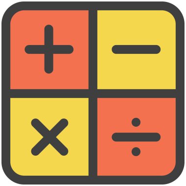 İş hesap makinesi düz vektör simgesi. Muhasebe düğmesi sembolü. İş hesapları matematik eğitimi ve finans kavramı