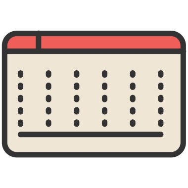 Planlayıcı takvimi veya düz vektör simgesi düzenle. Web ve mobil uygulama tasarımı için zaman çizelgesi ya da anımsatıcı not aracı