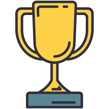 Kupa ikonu. Kazanana altın kadehten ödül, şampiyon. Spor becerisi tanıma ya da iş başarısı ödülü. Yarışma, turnuva ve meydan okuma konsepti