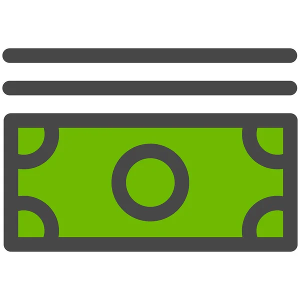 Money Cash Icon Vector Currency Stack Business Payment Shopping Salary — стоковый вектор