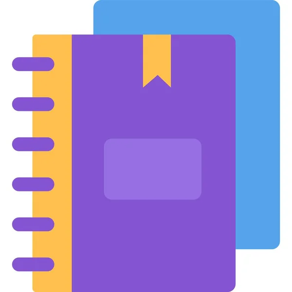 Business Book Vector User Manual Icon Education Document Guide Handbook — Stockvektor