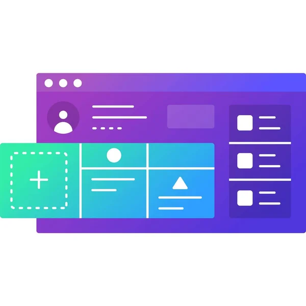 Project Management Icon Flat Web Plan Marketing Strategy Vector Isolated — Wektor stockowy