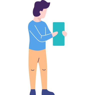 Man copywriter creating content vector icon. Creative writer making blog content and storytelling isolated on white background