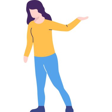 Kadın yönetici duygusal jest ikonu. İşyeri çalışanları beyaz arka planda izole edilmiş