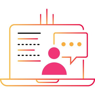 Çalışma akışı kontrol ana hatları simgesi. İş koordinasyon vektörü. Lider patronun görev verdiği dizüstü bilgisayar beyaz arkaplanda izole edildi