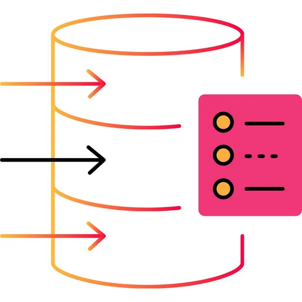 Icono Esquema Del Centro Datos Servidor Nube Vectorial Red Informática — Archivo Imágenes Vectoriales