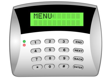 güvenlik alarm sistemi paneli