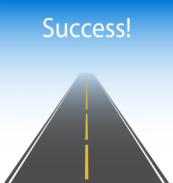 The road to success — Stock Vector