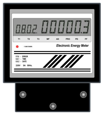 Electronic Energy Meter clipart