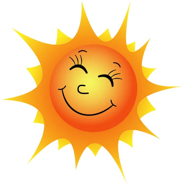 Happy sun — Stock Vector