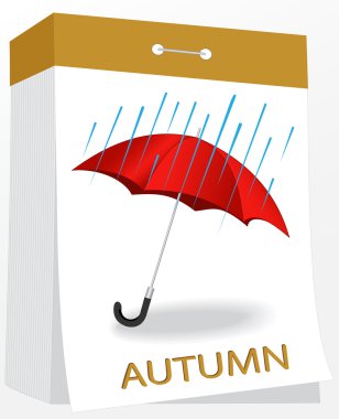 duvar ayırma takvimi, sonbahar