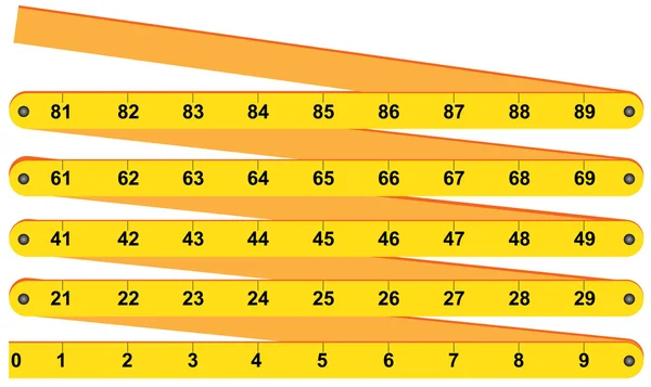 Règle de pliage — Image vectorielle